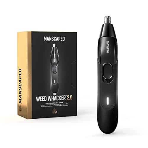 MANSCAPED® The Weed Whacker® 2.0 Electric Nose & Ear Hair Trimmer – 7,000 RPM Precision Tool with Rechargeable Battery, Wet/Dry, Easy to Clean, Improved Stainless Steel Replaceable Blade