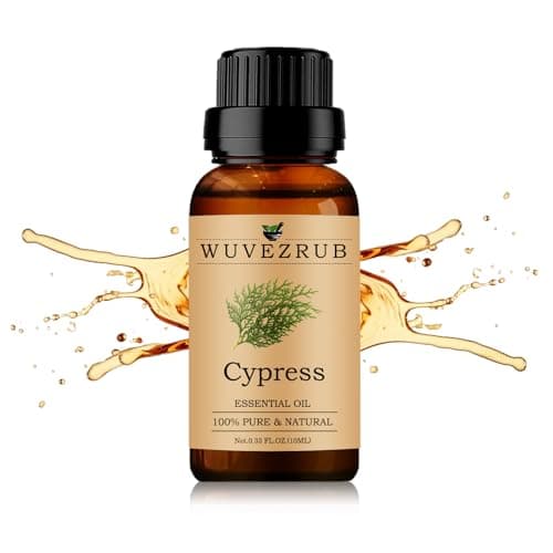 Cypress Essential Oils 10ML, Organic 100% Pure and Natural Cypress Essential Oil for Aromatherapy Diffuser - 0.33 Fl Oz/Cypress