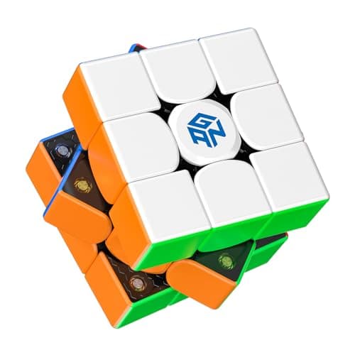 GAN 356 M, Speed Cube 3x3 Magnetic Speedcube Stickerless 356M Fidget Toys for Kids Adults, No Extra GES