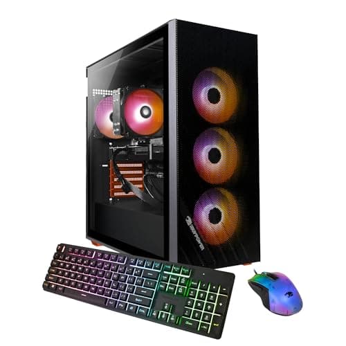 iBUYPOWER Scale Orange Gaming PC Desktop Computer (AMD Ryzen 5 5500 CPU, NVIDIA GeForce RTX 3050 6GB GPU, 16GB DDR4 Non-RGB 3200MHz RAM (8x2), 500GB NVMe SSD, WiFi Ready, Windows 11 Home) - SCA5N3501