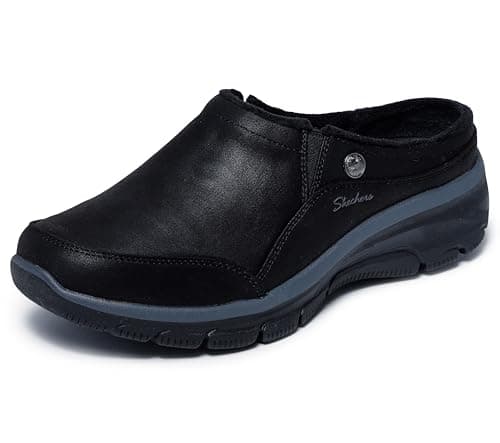 Skechers Women's Easy Going - Latte 2 Mule, Black, 8.5M