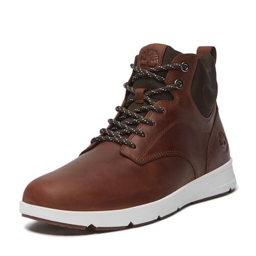 Timberland Men's Parker Street Mid Lace-Up Sneaker Boot, Rust Full Grain, 10 Medium