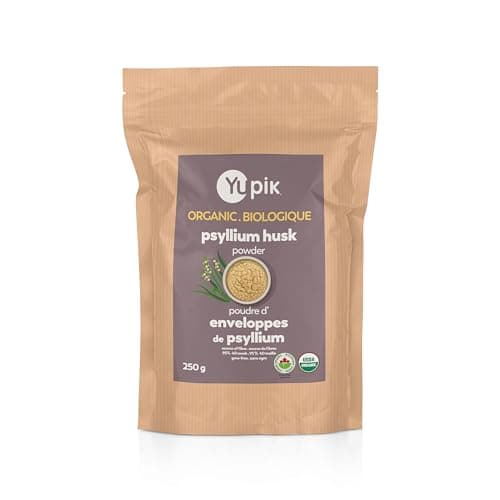 Yupik Organic Psyllium Husk Powder 95% 40 Mesh Superfood, 8.8 Ounce, Non-GMO, Vegan, Gluten-Free