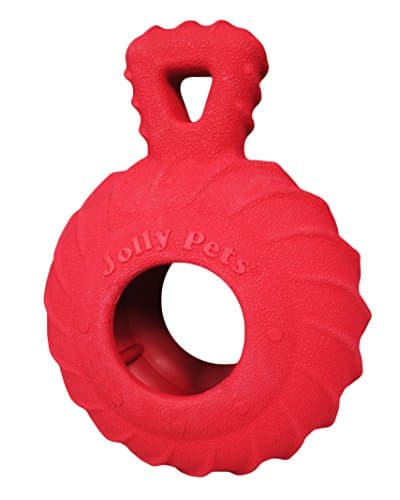 Jolly Pets 4.5"" Jolly Tuff Treader, Red, JTR22