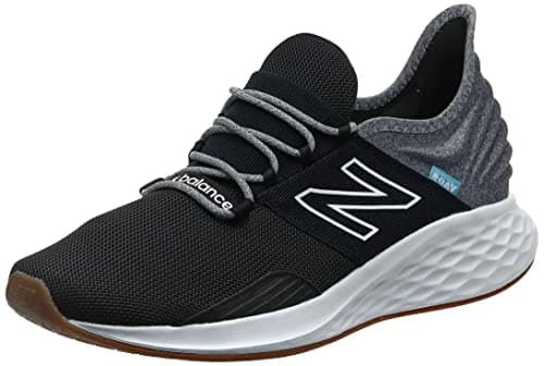 New Balance Men's Fresh Foam Roav V1 Sneaker, Black/Light Aluminum, 9.5 W US