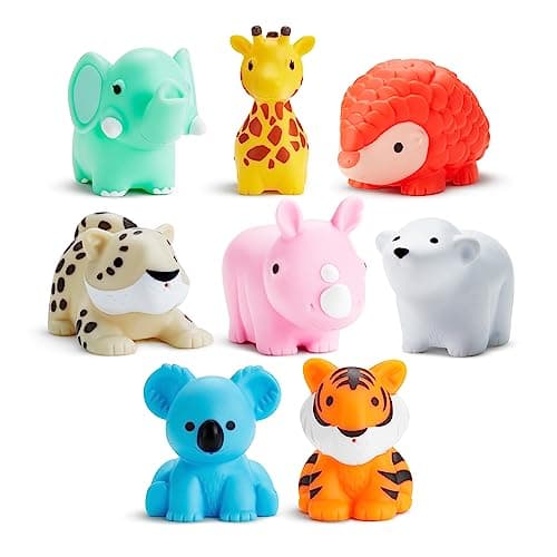 Munchkin® Wild™ Animal Baby and Toddler Bath Toy Squirts, 8 Pack