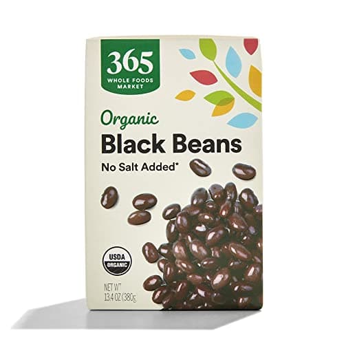 365 by Whole Foods Market, Organic Unsalted Black Beans, 13.4 Ounce