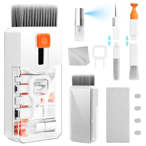 Best Computer Accessories #10 from Ordilend Keyboard Cleaning Kit Laptop Cleaner, 10-in-1 Computer Screen Cleaning Brush Tool, Multi-Function PC Electronic Cleaner Kit Spray for iPad iPhone Pro, Earbuds, Camera Monitor, All-in-one with Patent