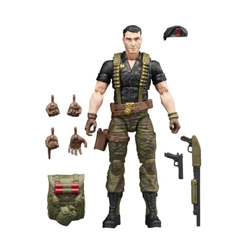 G.I. Joe Classified Series Retro Cardback Flint, Collectible 6 Inch Action Figure with 9 Accessories