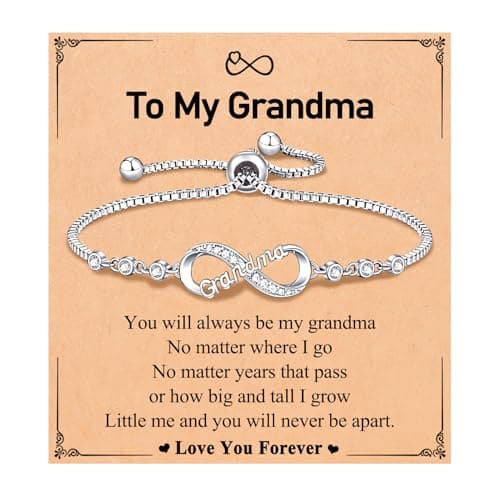 UNGENT THEM Grandma Christmas Birthday Gifts Presents Ideas Best Grandmother Bracelet Grandparents Valentines Day Mothers Day Gifts for Grandma Elderly Gigi