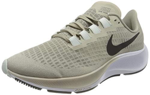 Nike Men's AIR Zoom Pegasus 37 Running Shoe, Beige Stone Black LT Army Off Noir Barely Green, 9