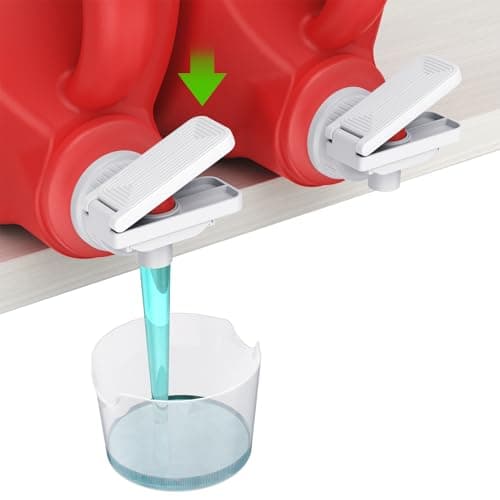 KMOUANTS [2 Pack] Laundry Detergent dispenser Nozzle Switch Holder, Upgraded Nozzles Switch Easily，detergent and softener accessories Fits Most Economic Sized Bottles、laundry room organization