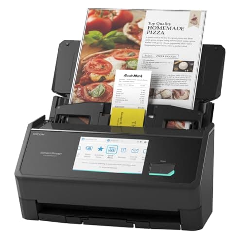 Best Duplex Scanners #2 from ScanSnap ScanSnap iX2500 Wireless or USB High-Speed Cloud Enabled Document, Photo & Receipt Scanner with Large 5" Touchscreen and 100 Page Auto Document Feeder for Mac or PC, Black