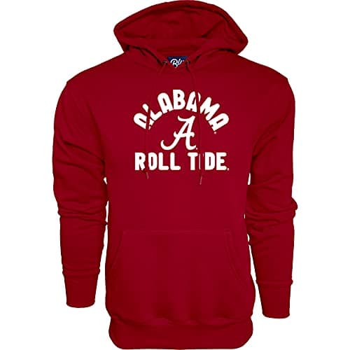 Blue 84 Men's Alabama Crimson Tide Hoodie Line Up Team Color, Crimson, Medium