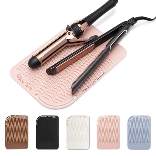 Heat Resistant Mat - Iron Mat - Curling Iron Holder - Silicone Heat Resistant Mat - Makeup Mat - Hot Tools Mat - Hot Tools Flat Iron Holder