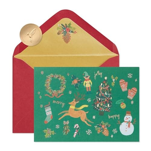 Papyrus Christmas Cards Boxed with Envelopes, Most Wonderful Time (14-Count)
