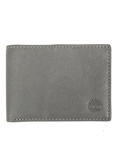 Timberland Men's Leather Passcase Security RFID Wallet, Charcoal, One Size