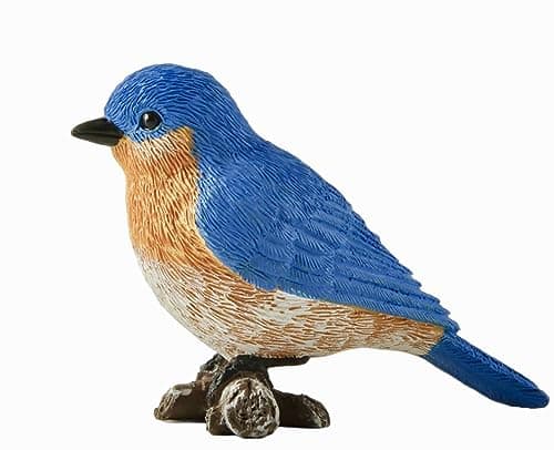 JFSM INC. 3" Mini Bluebird Perched on Branch Figurine - Bluebird Gifts, Bluebird Statue, Bluebird Decor, Gifts for Bluebird Lovers