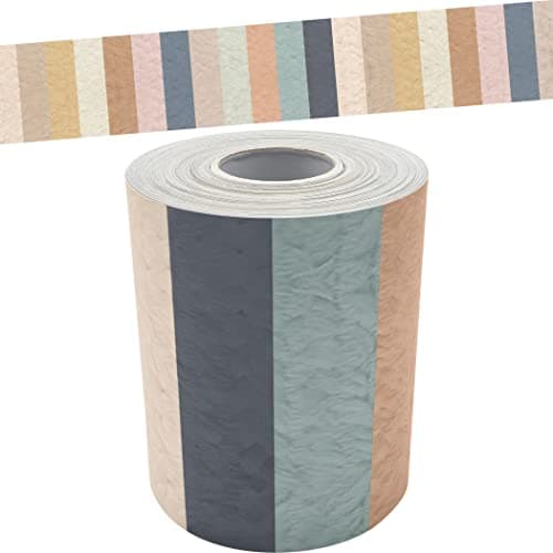 Teacher Created Resources Everyone is Welcome Stripes Straight Rolled Border Trim (TCR8909)