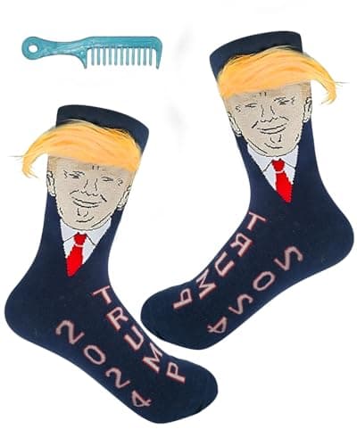 Funny Gift Socks Trump themed Unisex Socks 1 Pair crazy socks american themed gift 2024