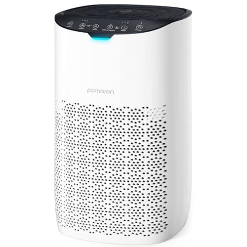 POMORON Air Purifiers for Home Large Room Up to 3500Ft² with Air Quality Sensor&Auto Mode, UV, Efficient HEPA Air Purifiers Filter 99.97% of Pollen Allergies Smoke Dust Pet Dander for Bedroom, MJ003HD