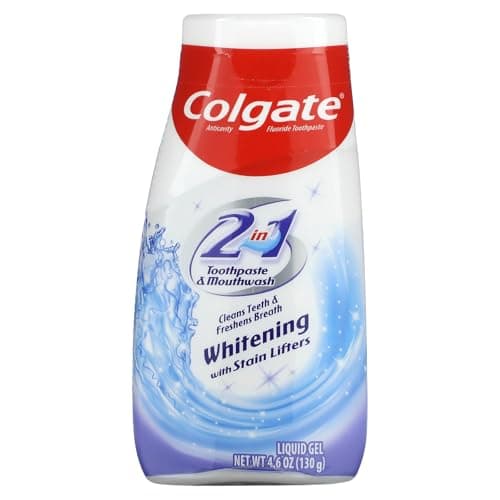 Colgate 2-in-1 Whitening With Stain Lifters Toothpaste 4.60 Oz (4 Packs) (Packaging May Vary)