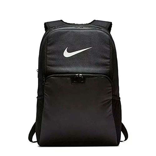 NIKE Brasilia XLarge Backpack 9.0, Black/Black/White, Misc