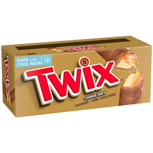 TWIX Full Size Caramel Chocolate Cookie Candy Bar, 1.79 oz. 36-Count Box