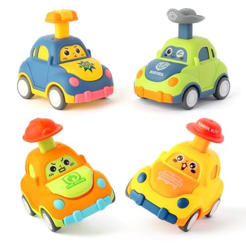 QSONSELL Car Toys for Toddlers 2-3 Year Old Boy Birthday Gift for Boys Girls 2-3 Pull Back City Vehicle Toys Goodie Bags Stuffers Party Favors for Kids