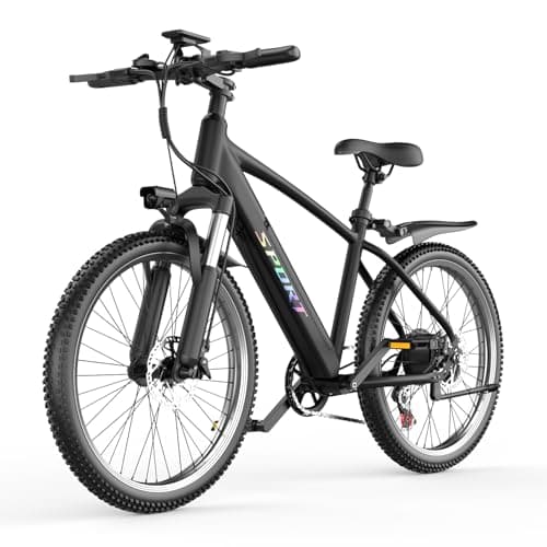 Misodo Electric Bike for Adults, 1500W Peak Mountain Ebike with 28 MPH, 65 Miles Range, 7 Speeds, 48V 10Ah Removable Battery 26" Ebike for Commute