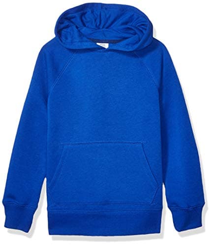 Amazon Essentials Boys' Fleece Pullover Hoodie Sweatshirts, Blue, Medium