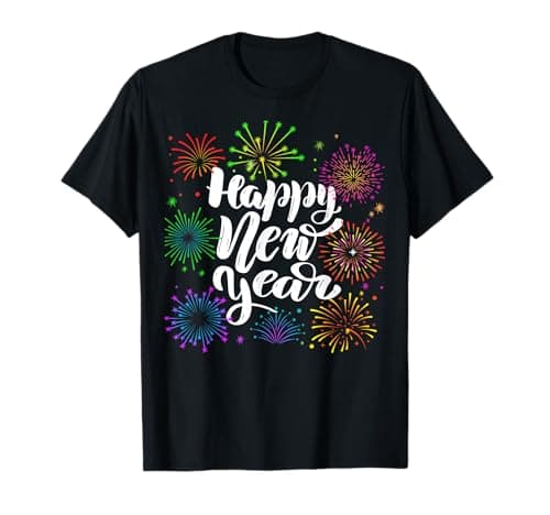 Happy New Year Countdown Fireworks New Years Eve Party T-Shirt