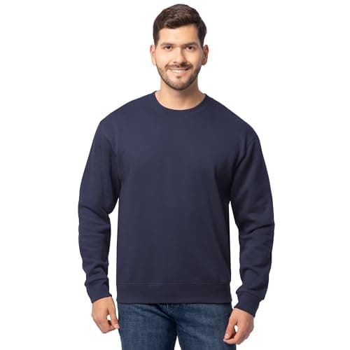 Fruit of the Loom Men's Eversoft Fleece Sweatshirts & Hoodies, Sweatshirt-Navy, X-Large