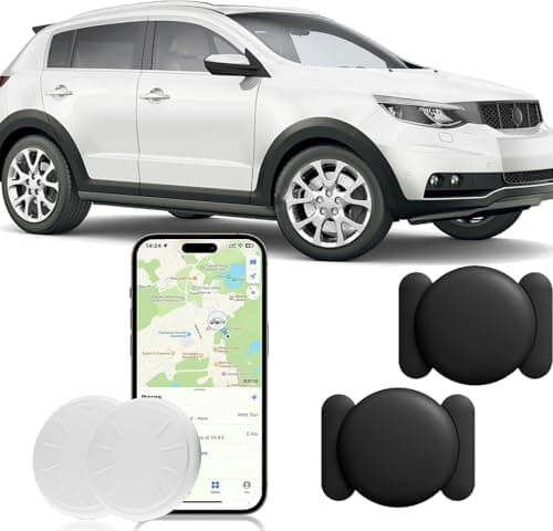 ZFSJTAG GPS Tracker for Vehicles, 2PCS Real Time GPS Tracker for Car Work with Find My (iOS Only), MINI Magnetic Car Tracker Device Hidden, No Monthly Fee, Waterproof