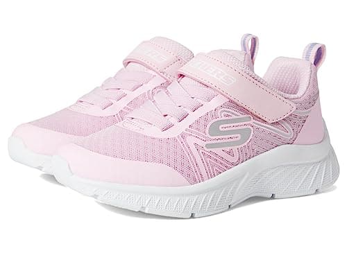 Skechers Unisex-Child Microspec Plus - Swirl Sweet Sneaker, Light Pink, 10 Toddler