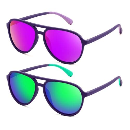 FEISEDY Polarized Aviator Sunglasses for Men Women Trendy Classic Sports Driving Outdoor TAC Lens UV400 Eyewears B0324