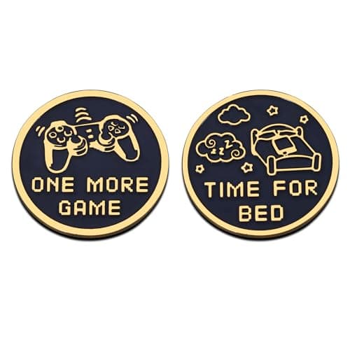 Funny Flip Coin for Game Lover Boyfriend Girlfriend Valentines Day Gifts for Son Daughter Husband Wife Sister Brother Gamer Friends Coworker Christmas Birthday Graduation Gift for Teens Grandson