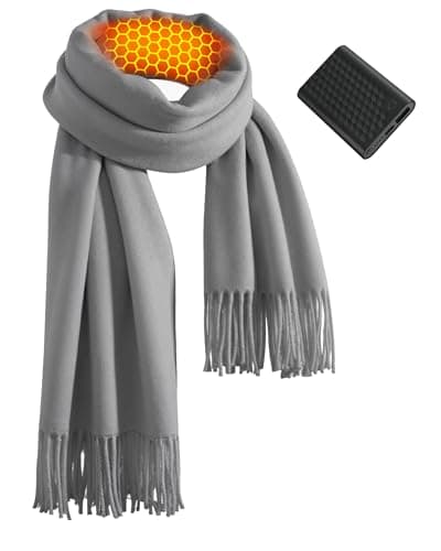 Women Heated Scarf Rechargeable Electric Neck Warm Adult Her Sister Mom Girlfriend Aunt Best Friend Friendship Grandma Bestie Wife Daughter Law Elderly Lady Happy Birthday Christmas Xmas Useful Gift