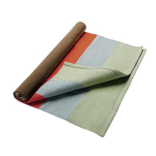 Hugger Mugger Cotton Yoga Rug - Sonoma Desert - Absorbent, Grippy Tight Weave, Ashtanga and Hot Yoga Rug, Helps with Slippery Hands and Feet