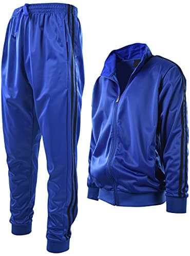 ChoiceApparel Mens Athletic 2 Piece Tracksuit Set (2XL, 888-Royal)