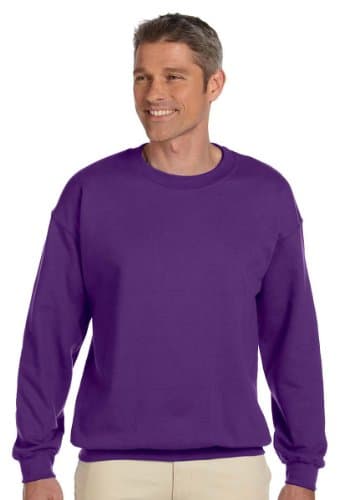 Gildan Men's Heavy Blend Crewneck Sweatshirt - Medium - Purple