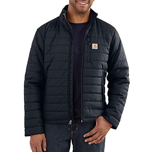 Carhartt Men's Rain Defender Relaxed Fit Lightweight Insulated Jacket-Navy-2X-Large