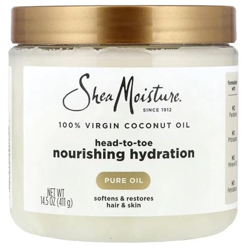 SheaMoisture for Dry Skin Nourishing Hydration 100% Extra Virgin Coconut Oil Soften and Restore Skin and Hair 14.5 oz