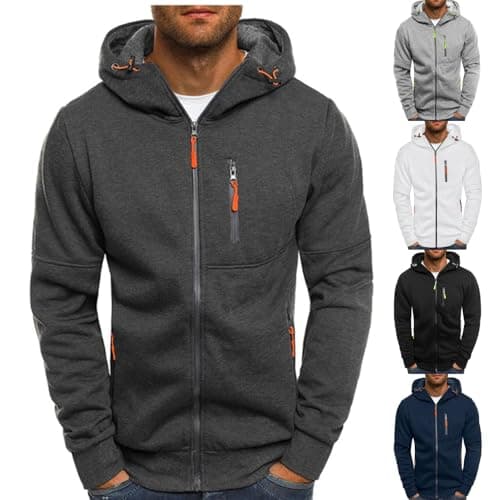 Tactical hoodies for men big and tall mens Hoodie lightweight oversized zip up best sweatshirt selling men's fashion hoodies & sweatshirts Crewneck Cargo y2k hooded pullover 2025 winter Dark Gray