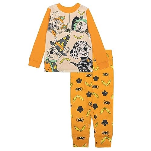 Paw Patrol Little Boys' Spooked Pups 2-Piece Snug-Fit Pajama Set, SPOOKED PUPS, 3T