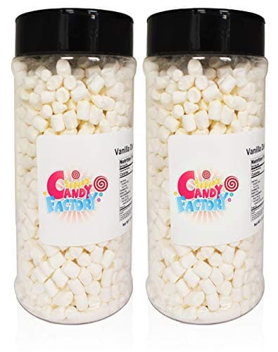 Sarah's Candy Factory Variety Dehydrated Marshmallow Bits, Vanilla Marshmallows in Jar, Assorted Marshmallows in Jar Vanilla-Vanilla