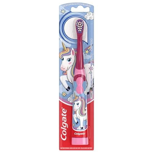 Colgate Kids Battery Powered Toothbrush, Unicorn, Extra Soft Toothbrush, Ages 3 and Up, 1 Pack