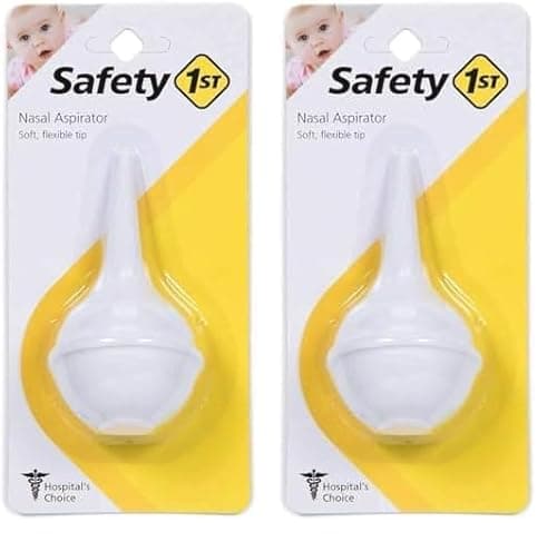 Safety 1st Nasal Aspirator, White, One Size (Pack of 2)