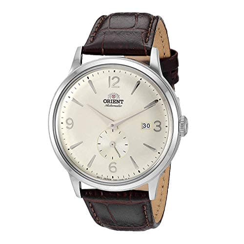 Orient Watches for Men 'Bambino Small Seconds' Contemporary Classic Dress Watch for Men, Japanese Automatic Stainless Steel Mens Watch with Leather Watch Band