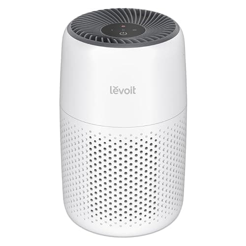 LEVOIT Air Purifiers for Bedroom Home Dorm, 3-in-1 Filter Cleaner with Fragrance Sponge for Better Sleep,Portable Filters Smoke, Allergens, Pet Dander, Odor, Dust, Office, Desktop, Core Mini-P, White